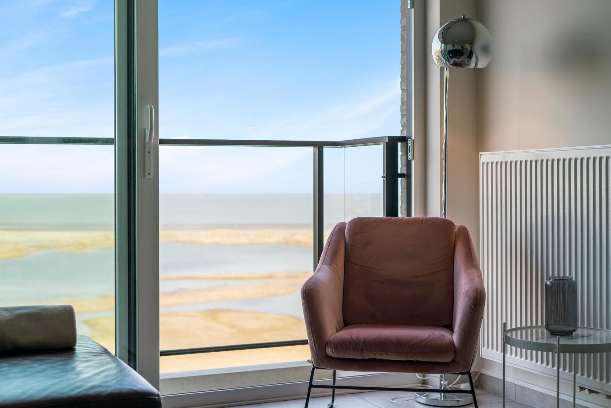 Ontspannen Aan Zee App Met Frontaal Zeezicht - 4P Knokke-Heist Buitenkant foto